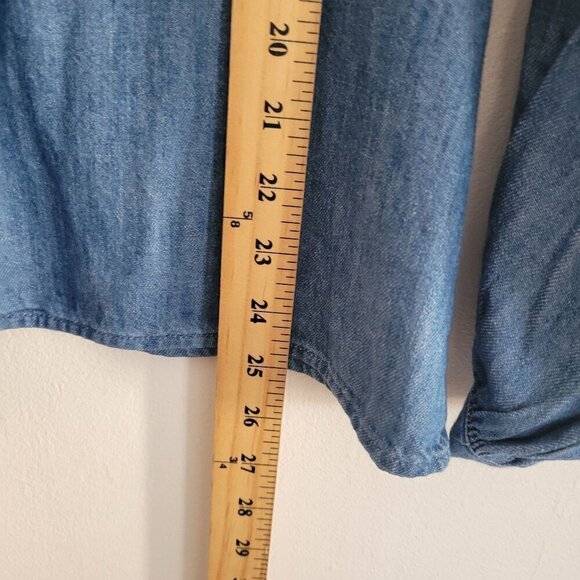 NWT Denim boho relaxed top women Size S - Picture 9 of 11